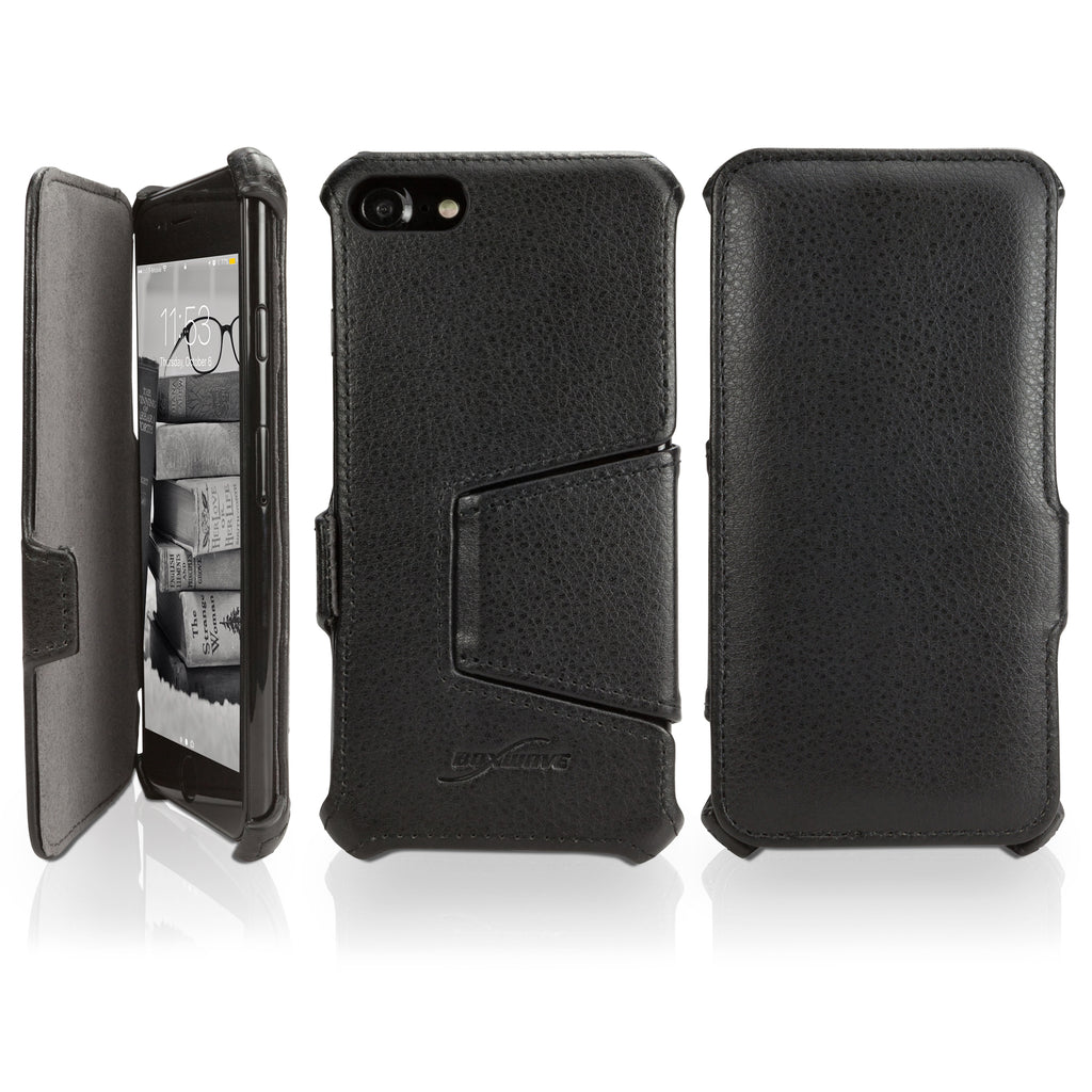 Leather Book Jacket - Apple iPhone 8 Case