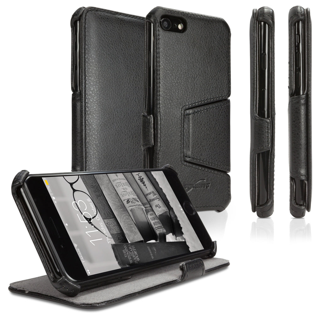 Leather Book Jacket - Apple iPhone 8 Case