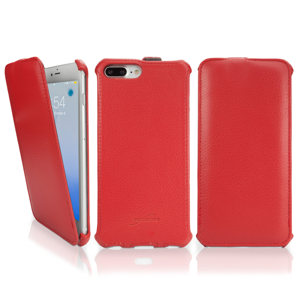 Leather Flip Case - Apple iPhone 8 Plus Case