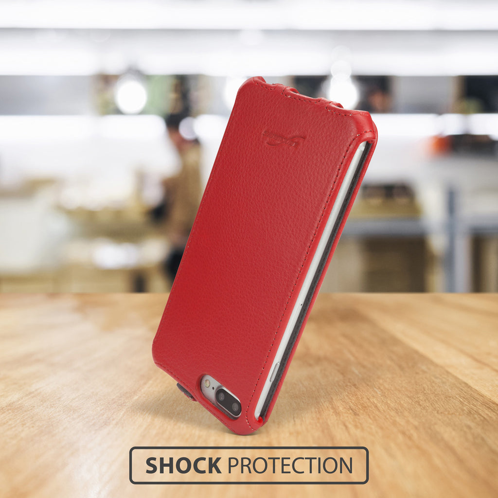 Leather Flip Case - Apple iPhone 8 Plus Case