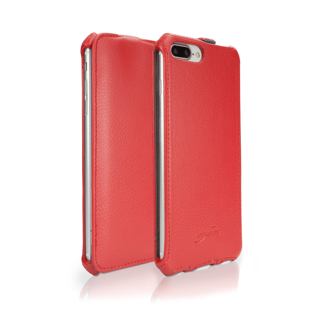 Leather Flip Case - Apple iPhone 8 Plus Case