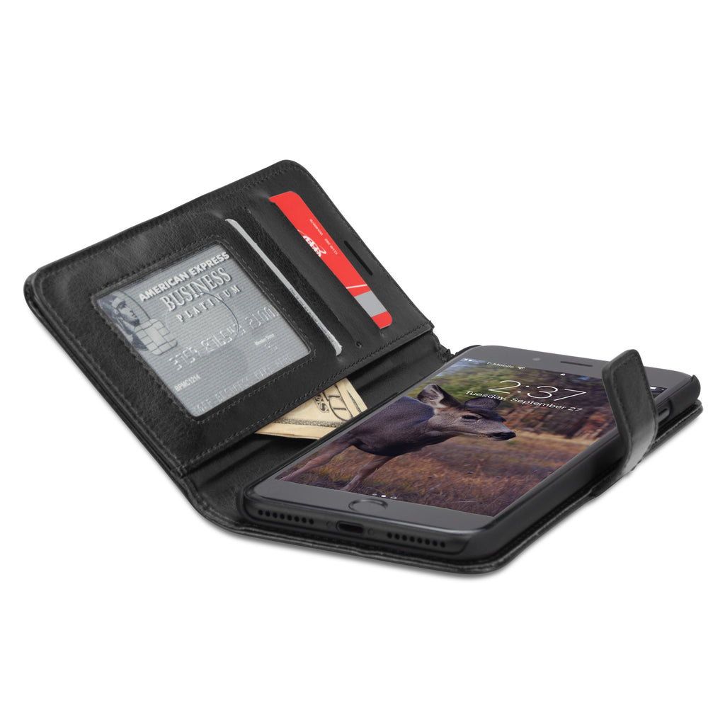 Leather Wallet Case - Apple iPhone 8 Plus Case