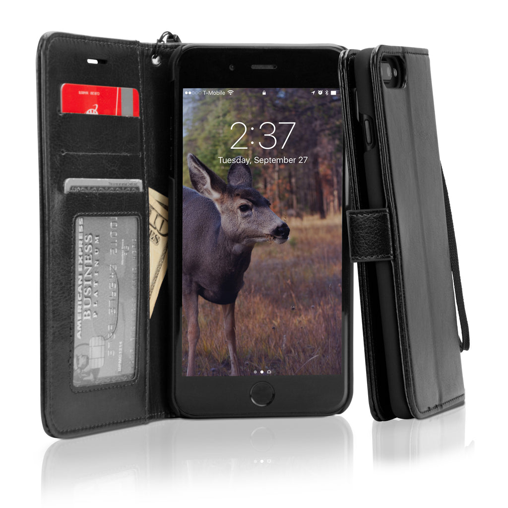 Leather Wallet Case - Apple iPhone 8 Plus Case