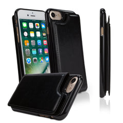Slim Leather Wallet Case - Apple iPhone 7 Case