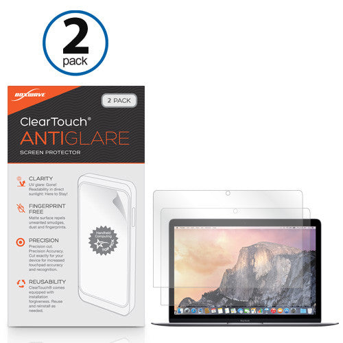 ClearTouch Anti-Glare (2-Pack) - Apple MacBook with Retina Display (2015) Screen Protector