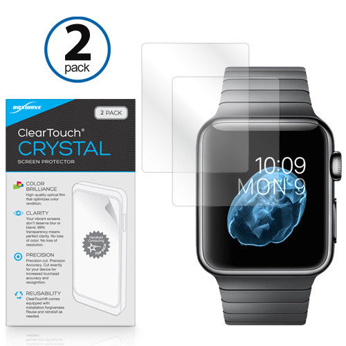 ClearTouch Crystal (2-Pack) - Apple Watch 42mm Screen Protector