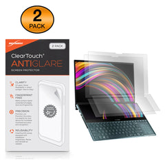 ClearTouch Anti-Glare (2-Pack) - Asus ZenBook Pro Duo (UX581GV) Screen Protector