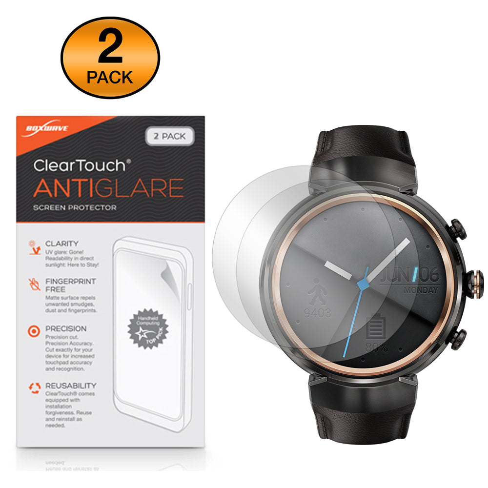 ClearTouch Anti-Glare (2-Pack) - Asus Zenwatch 3 (WI503Q) Screen Protector