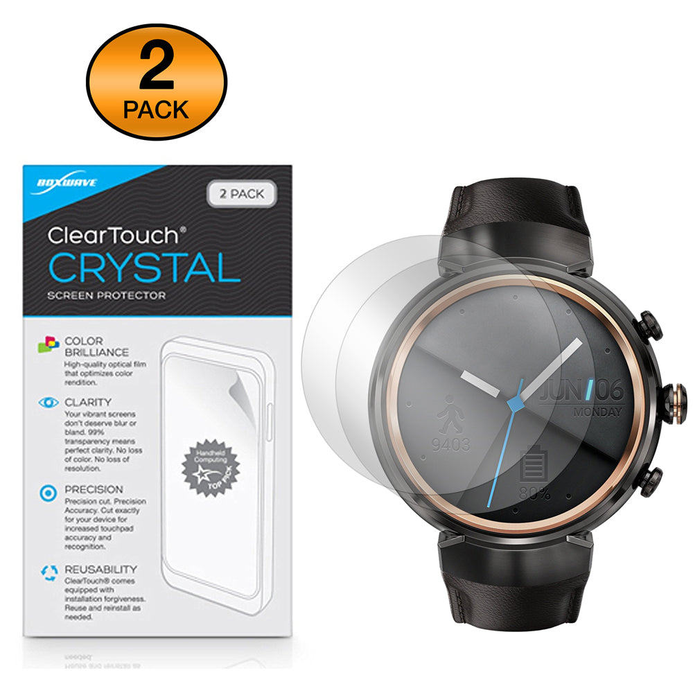 ClearTouch Crystal (2-Pack) - Asus Zenwatch 3 (WI503Q) Screen Protector
