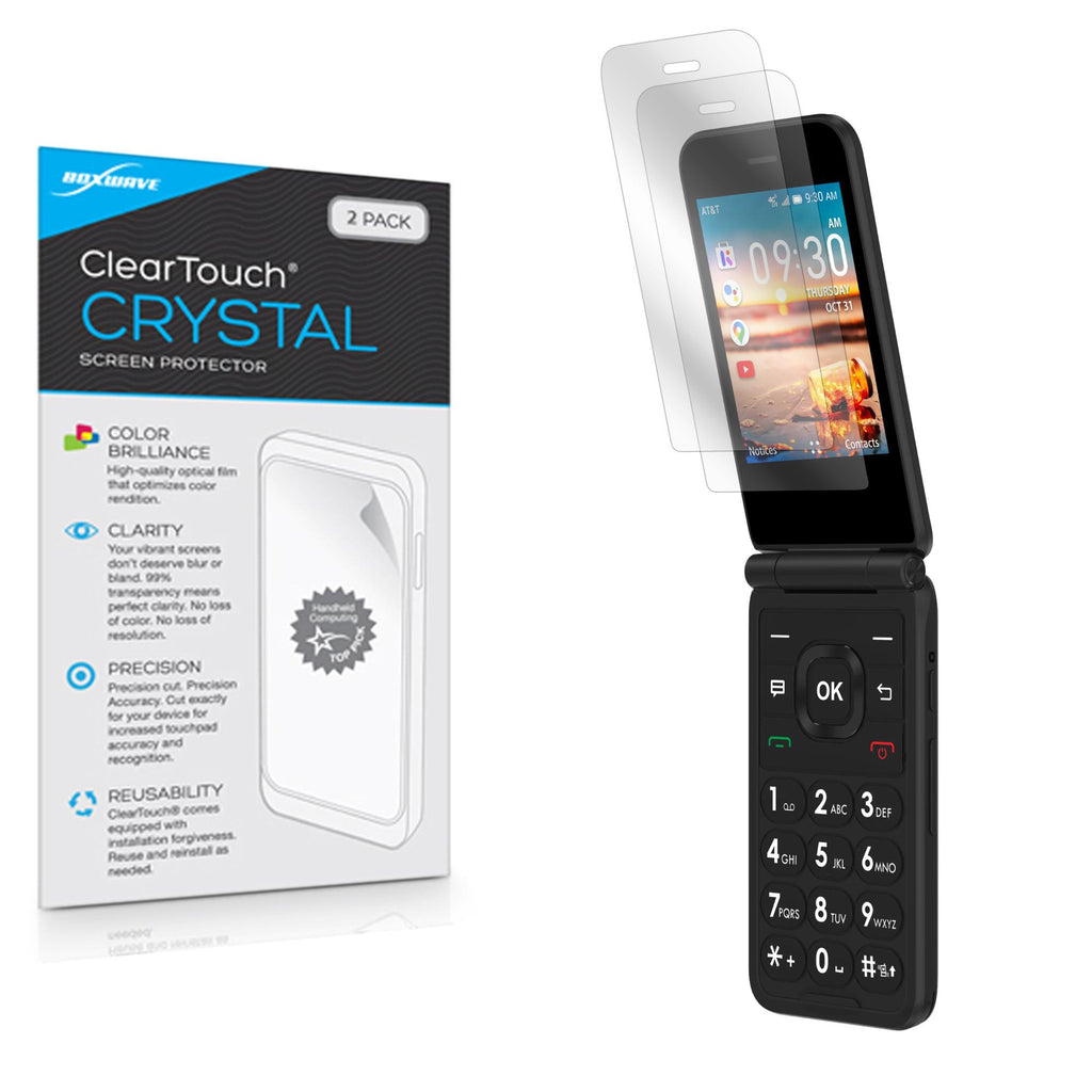 ClearTouch Crystal (2-Pack) - AT&T Cingular Flip IV Screen Protector