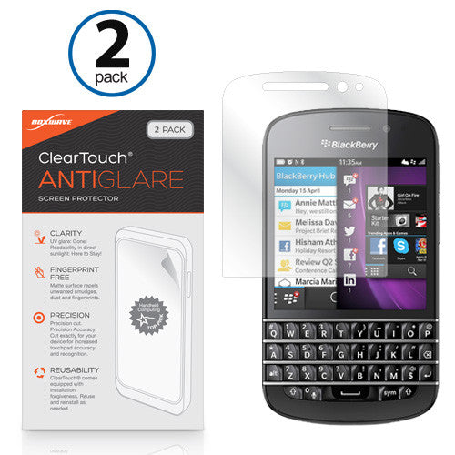ClearTouch Anti-Glare (2-Pack) - Blackberry Q10 Screen Protector