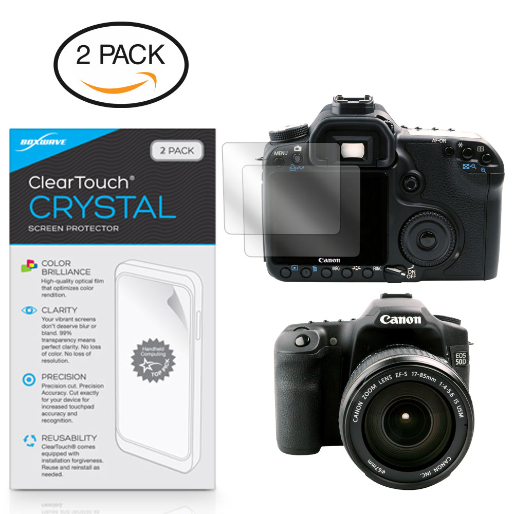 ClearTouch Crystal (2-Pack) - Canon EOS 50D Screen Protector