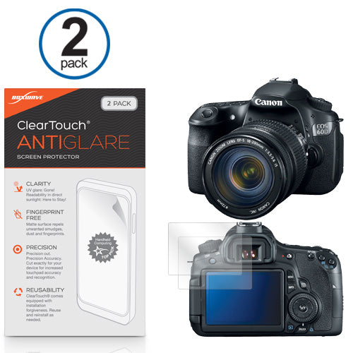 ClearTouch Anti-Glare (2-Pack) - Canon EOS 60D Screen Protector