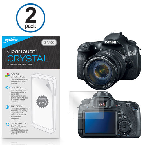 ClearTouch Crystal (2-Pack) - Canon EOS 60D Screen Protector