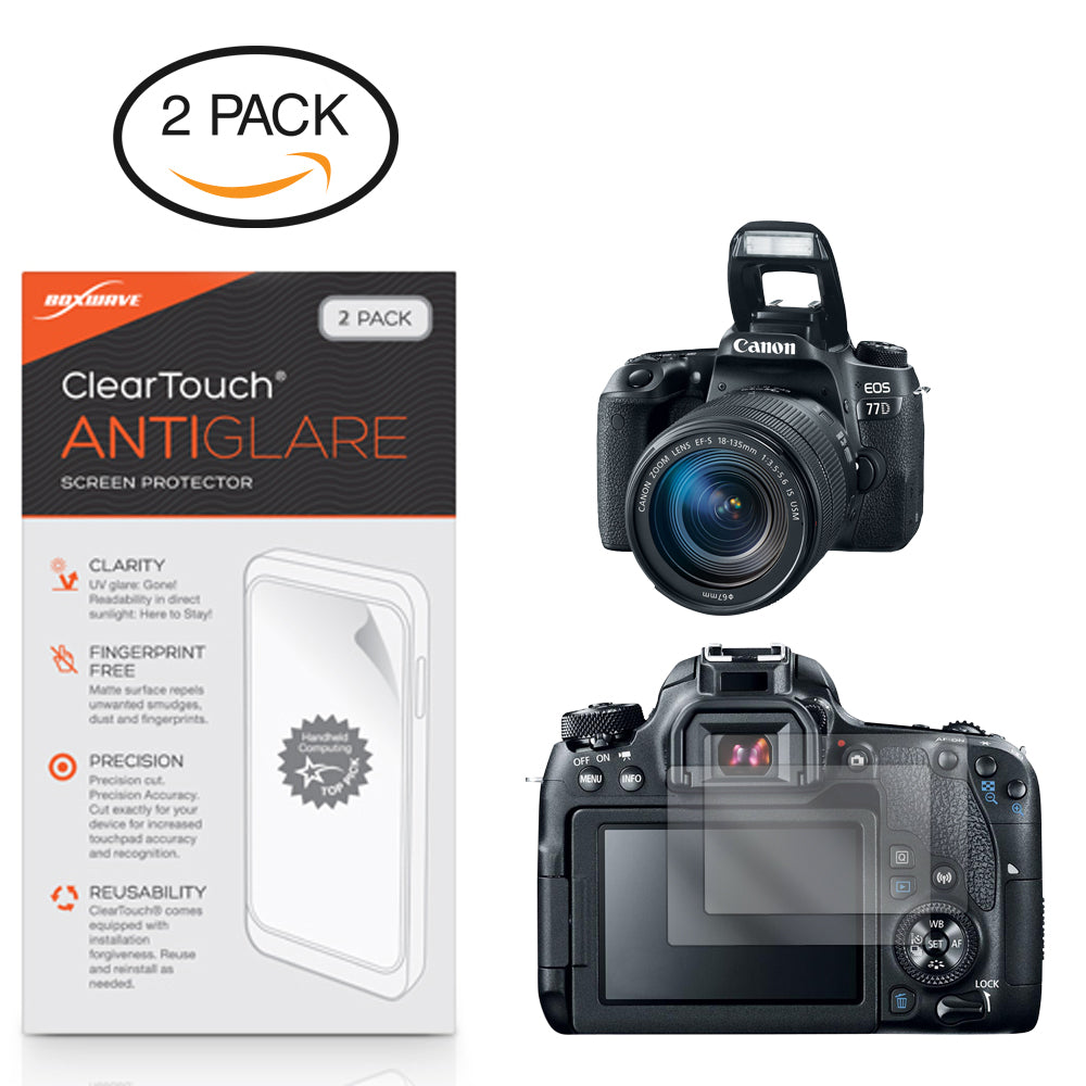 ClearTouch Anti-Glare (2-Pack) - Canon EOS 77D Screen Protector