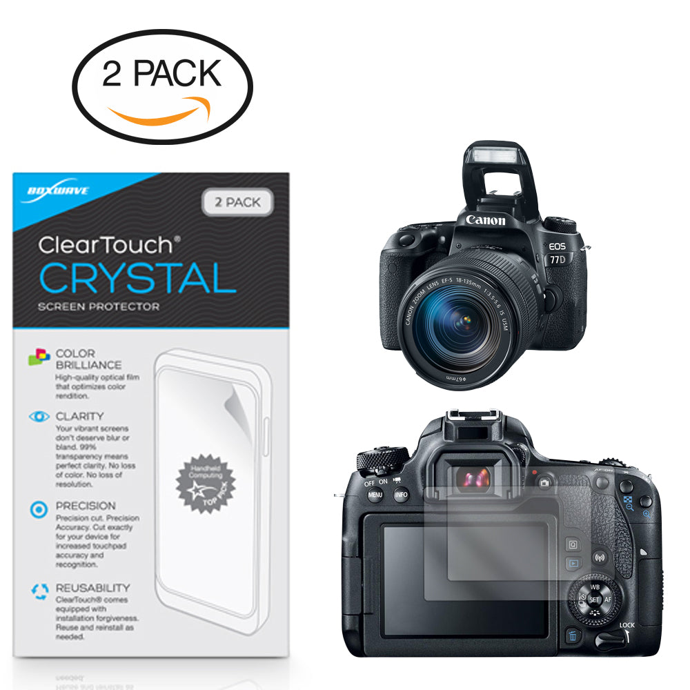 ClearTouch Crystal (2-Pack) - Canon EOS 77D Screen Protector