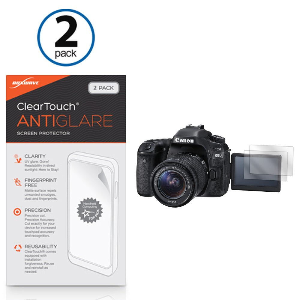 ClearTouch Anti-Glare (2-Pack) - Canon EOS 80D Screen Protector