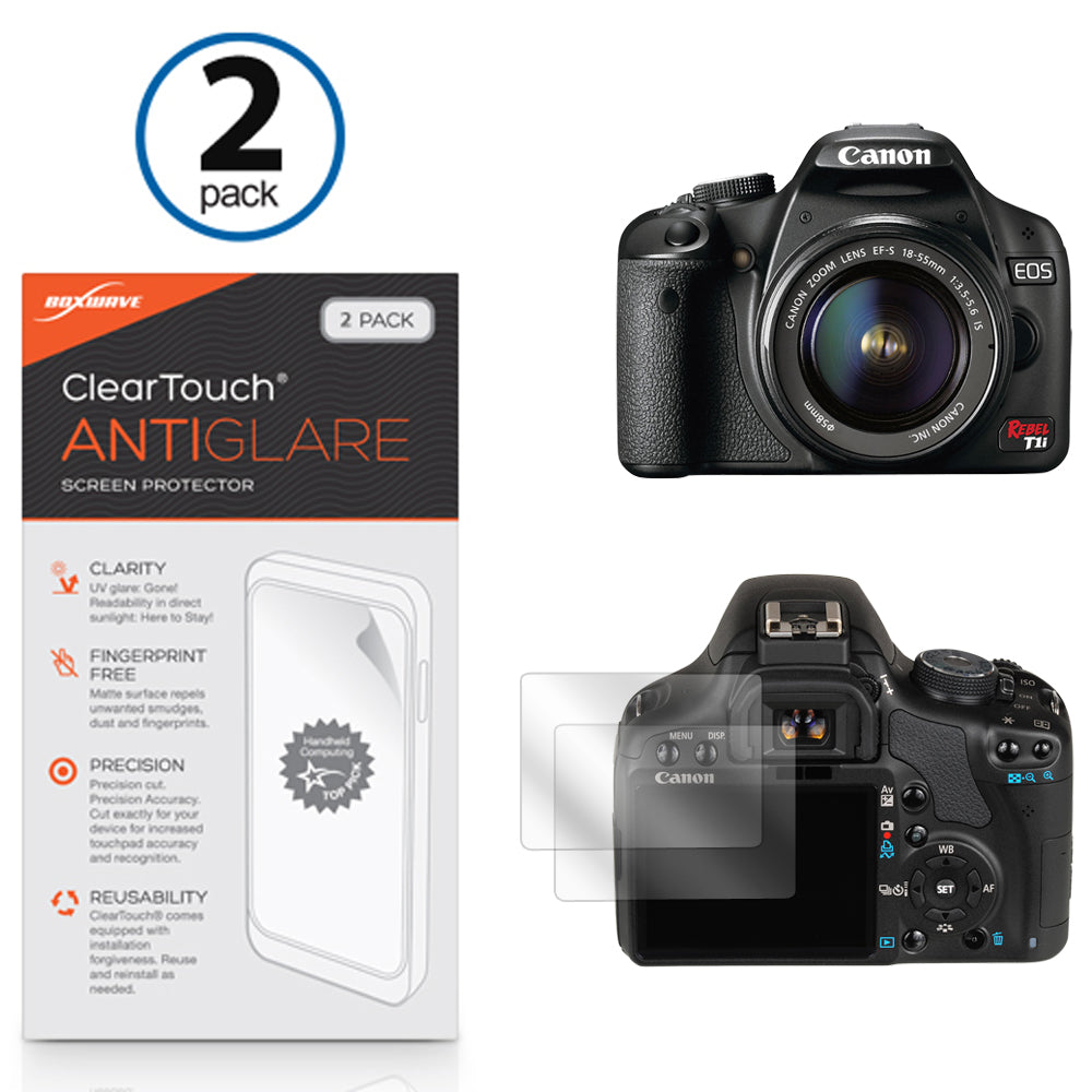 ClearTouch Anti-Glare (2-Pack) - Canon EOS Digital Rebel T1i Screen Protector