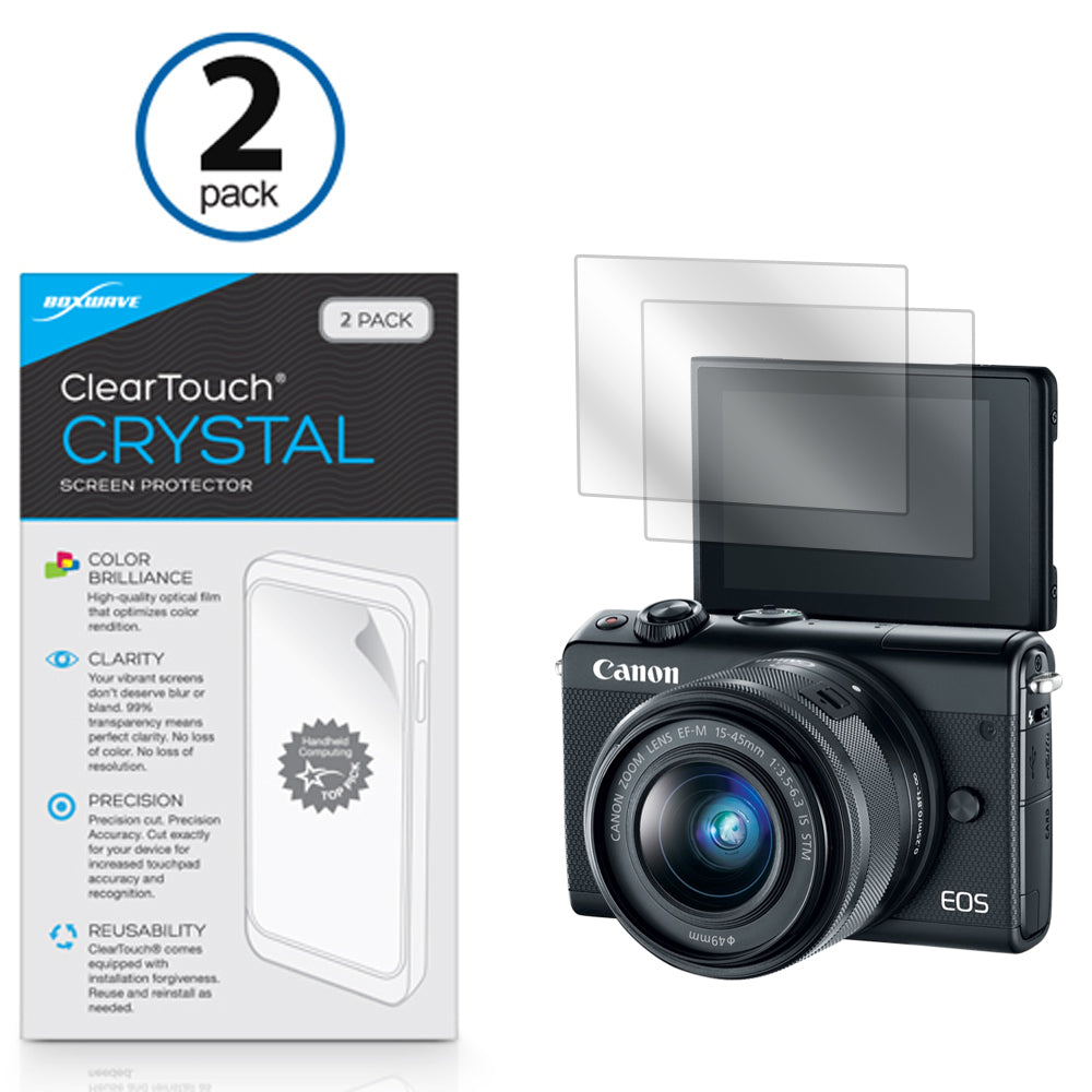 ClearTouch Crystal (2-Pack) - Canon EOS M100 Screen Protector