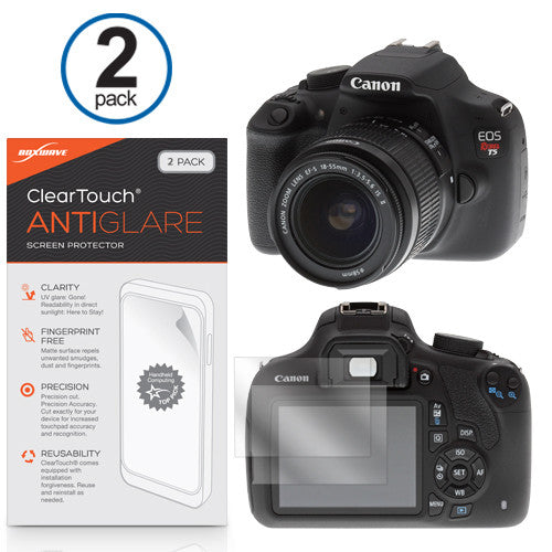ClearTouch Crystal (2-Pack) - Canon EOS Rebel T5 Screen Protector
