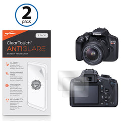 ClearTouch Anti-Glare (2-Pack) - Canon EOS Rebel T6 (1300D) Screen Protector