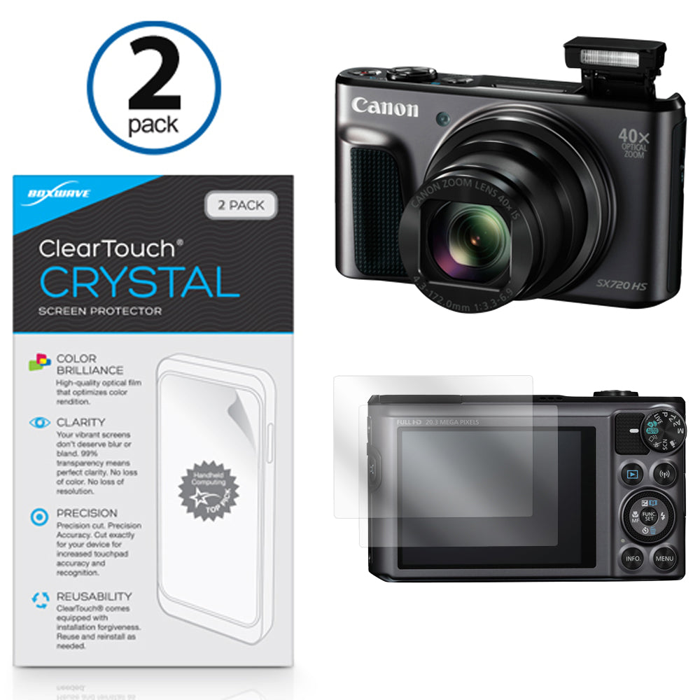 ClearTouch Crystal (2-Pack) - Canon PowerShot SX720 HS Screen Protector