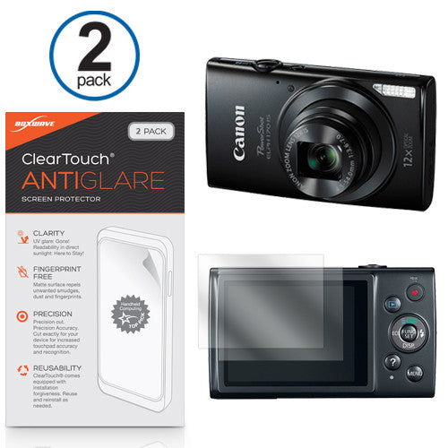 ClearTouch Anti-Glare (2-Pack) - Canon Powershot ELPH 170 Screen Protector
