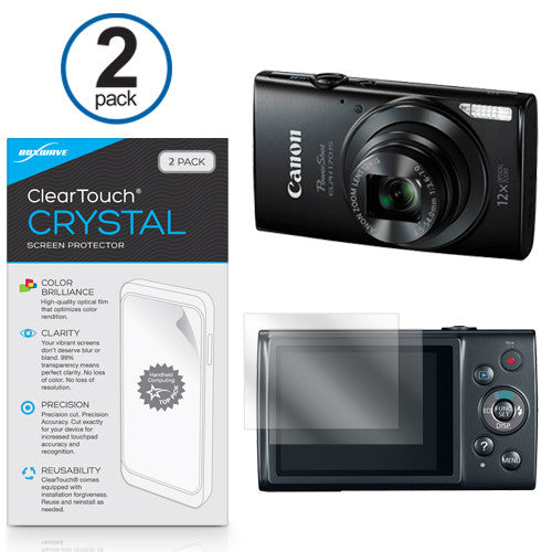 ClearTouch Crystal (2-Pack) - Canon Powershot ELPH 170 Screen Protector
