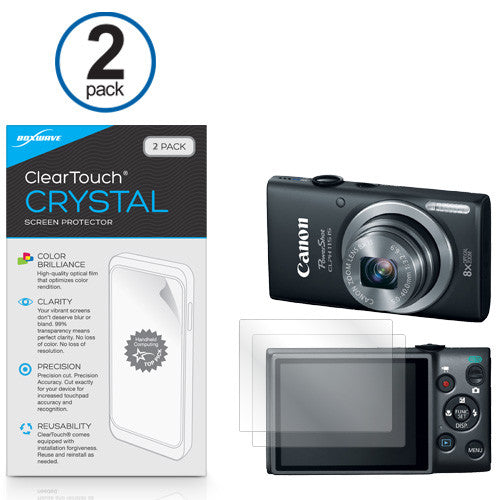 ClearTouch Crystal (2-Pack) - Canon Powershot ELPH 115 IS Screen Protector