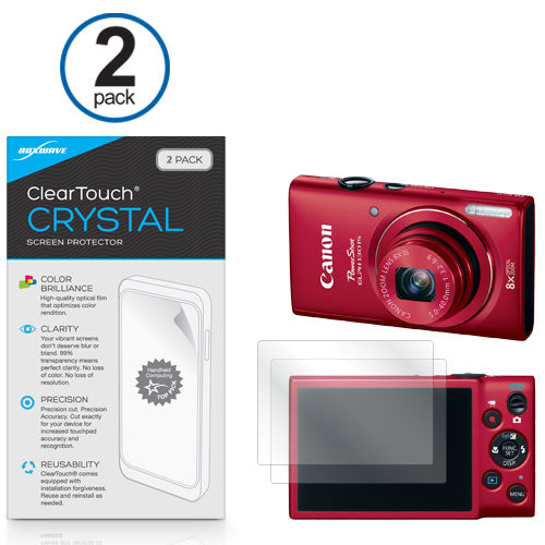 ClearTouch Crystal (2-Pack) - Canon Powershot ELPH 130IS Screen Protector