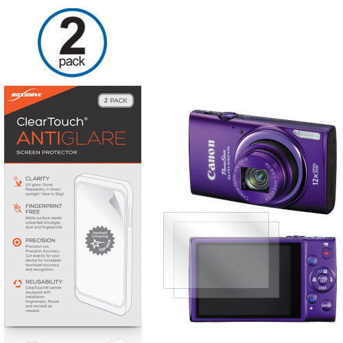 ClearTouch Anti-Glare (2-Pack) - Canon Powershot ELPH 340 HS Screen Protector