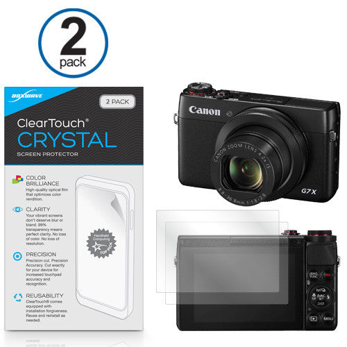 ClearTouch Crystal (2-Pack) - Canon Powershot G7 X Screen Protector