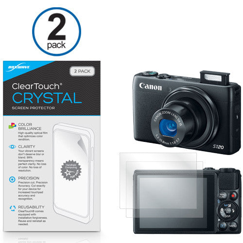ClearTouch Crystal (2-Pack) - Canon Powershot S120 Screen Protector