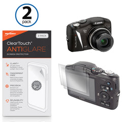 ClearTouch Anti-Glare (2-Pack) - Canon PowerShot SX130 IS Screen Protector