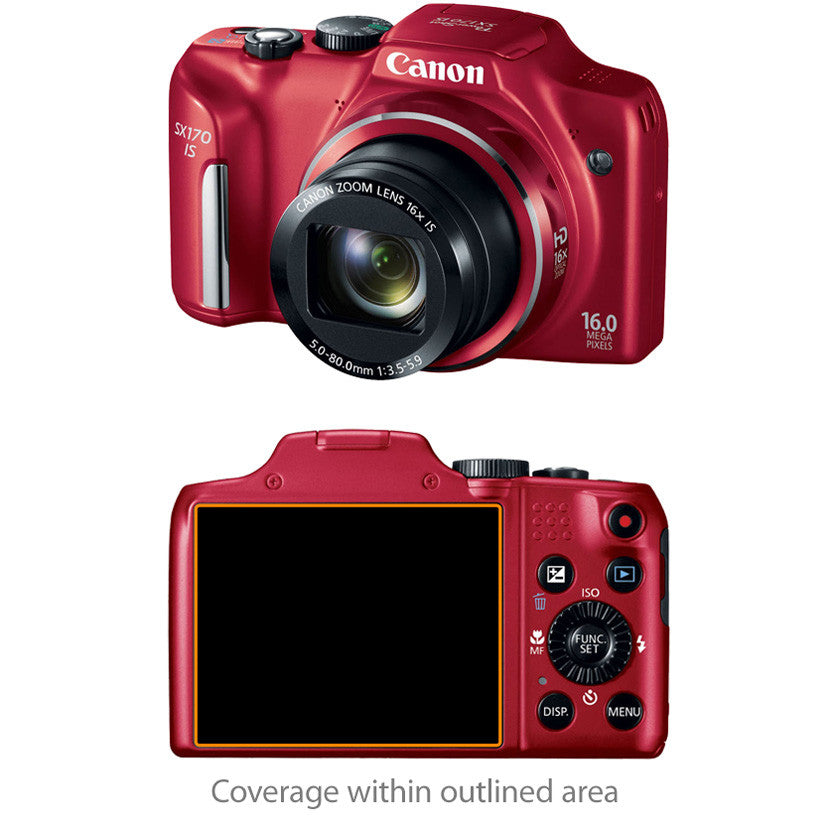 ClearTouch Glass - Canon Powershot SX170 IS Screen Protector