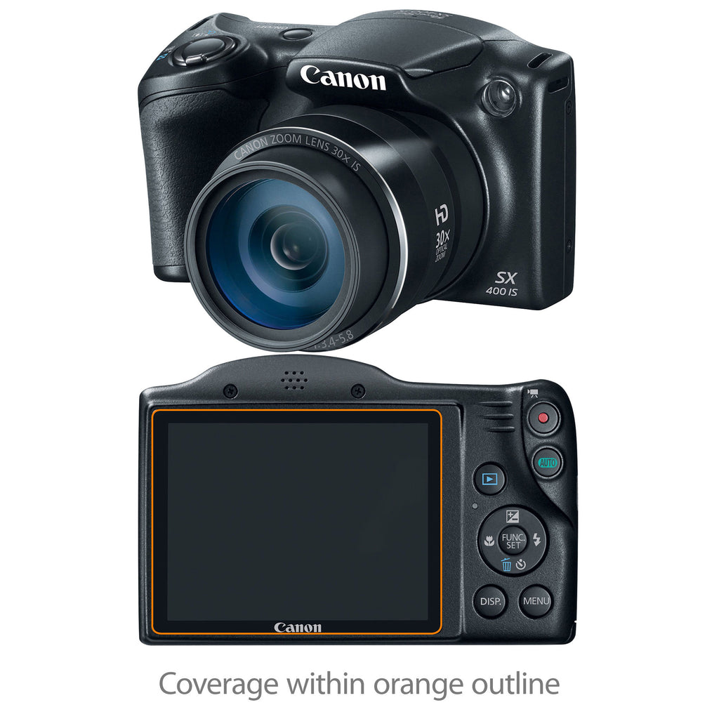 ClearTouch Anti-Glare (2-Pack) - Canon Powershot SX400IS Screen Protector