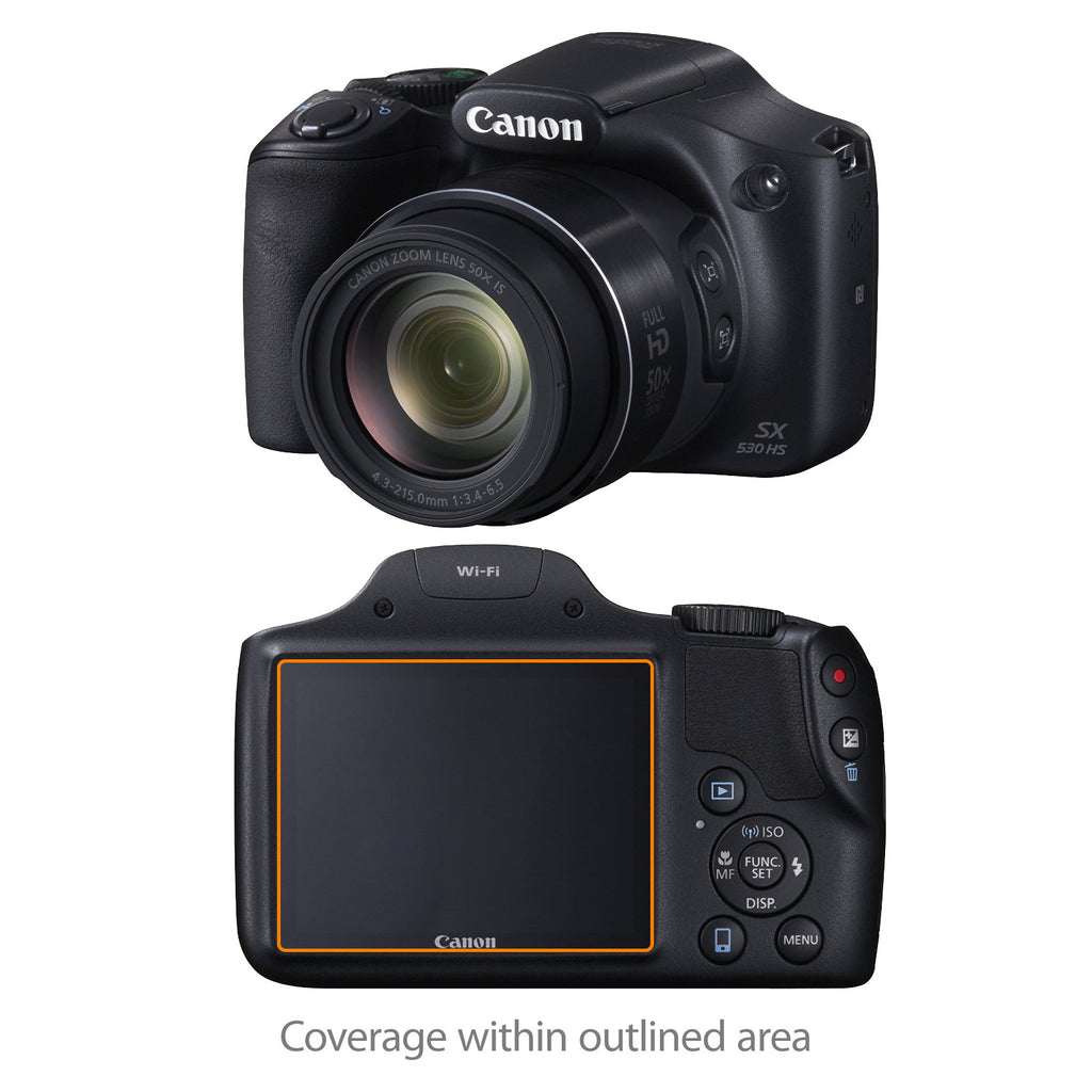 ClearTouch Crystal (2-Pack) - Canon Powershot SX530 Screen Protector