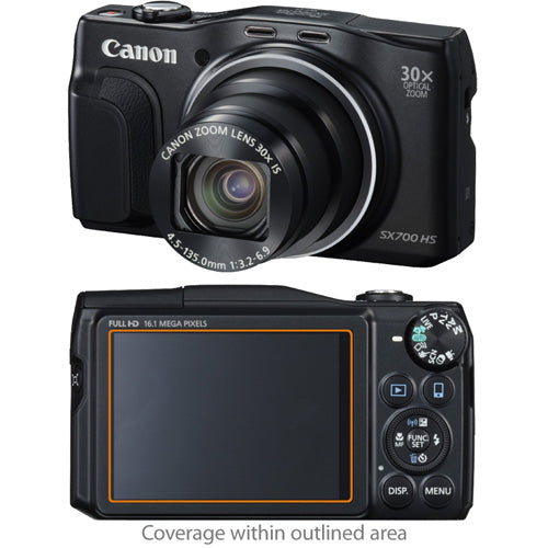ClearTouch Crystal (2-Pack) - Canon Powershot SX700 HS Screen Protector