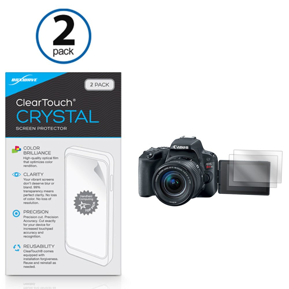ClearTouch Crystal (2-Pack) - Canon Rebel SL2 Screen Protector