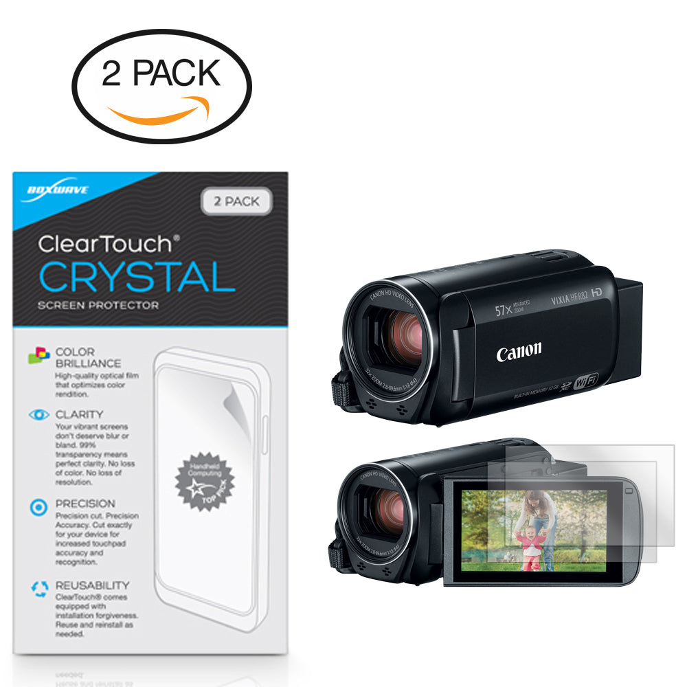 ClearTouch Crystal (2-Pack) - Canon Vixia HF-R82 Screen Protector