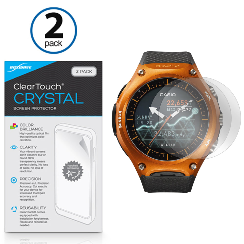 ClearTouch Crystal (2-Pack) - Casio WSD-F10 Screen Protector