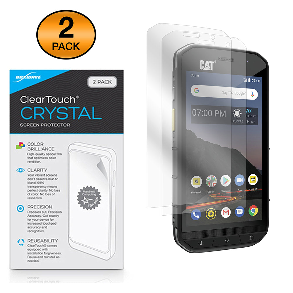 CAT S48C ClearTouch Crystal (2-Pack) - HD Film Skin - Shields From ...