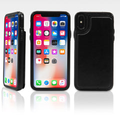 Compact Leather Wallet Case - Apple iPhone XS Case