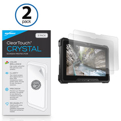 ClearTouch Crystal (2-Pack) - Dell  Latitude 7212 Rugged Extreme Tablet Screen Protector