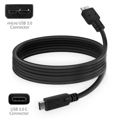 DirectSync - USB 3.0 micro USB to USB 3.1 Type C - Nokia Lumia 950 XL Cable