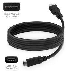 DirectSync - USB 3.0 micro USB to USB 3.1 Type C - Unihertz Titan Cable
