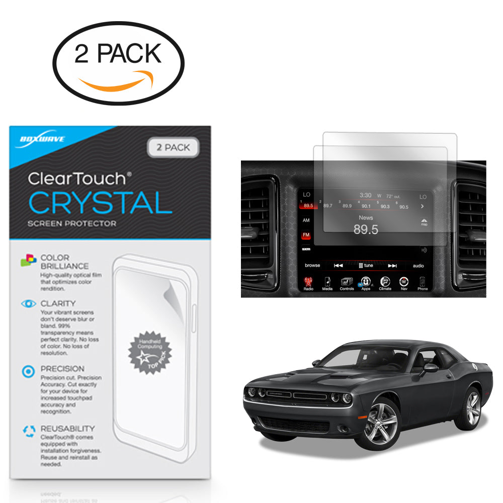 ClearTouch Crystal (2-Pack) - Dodge 2016 Challenger (8.4 in) Screen Protector