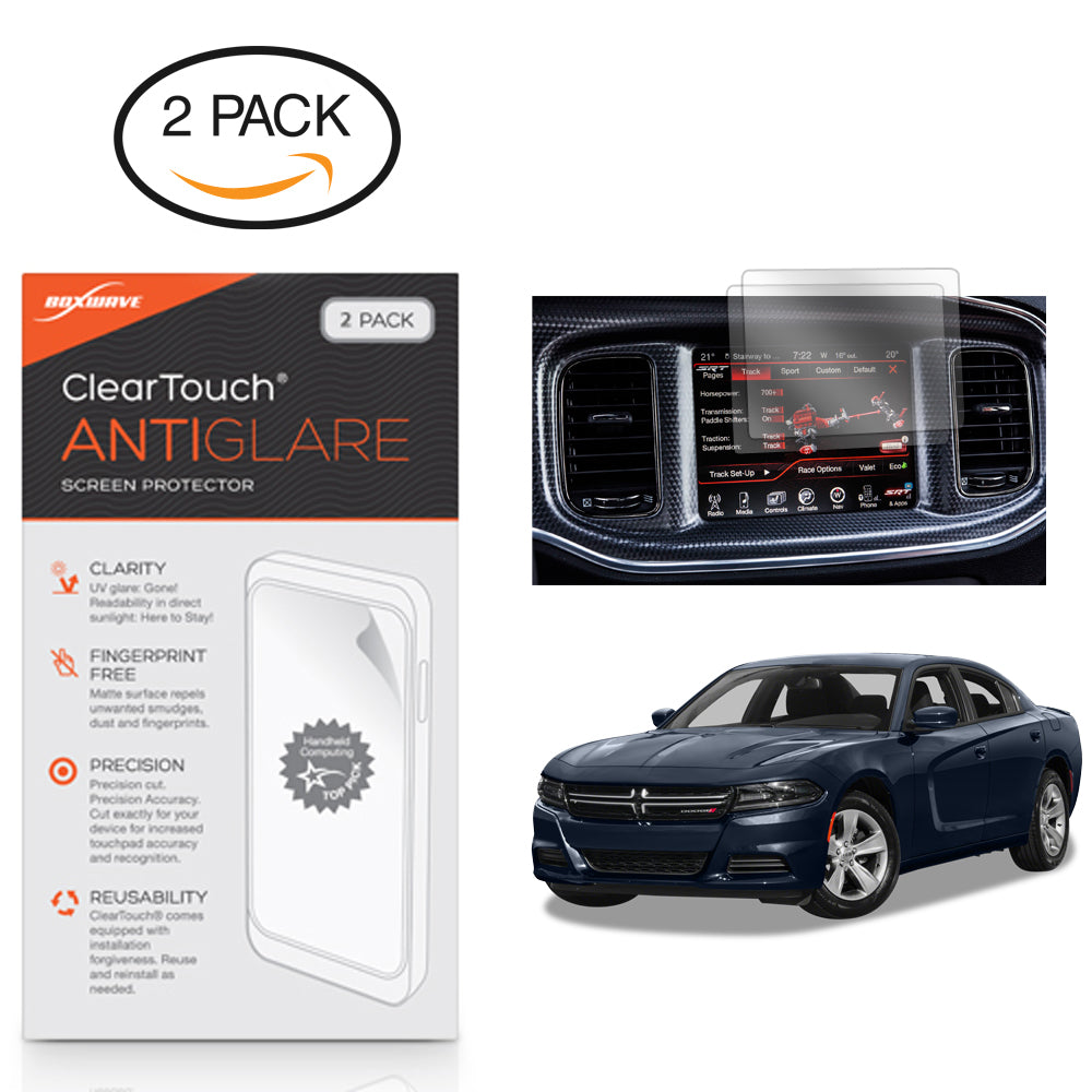 ClearTouch Anti-Glare (2-Pack) - Dodge 2017 Charger (8.4 in) Screen Protector