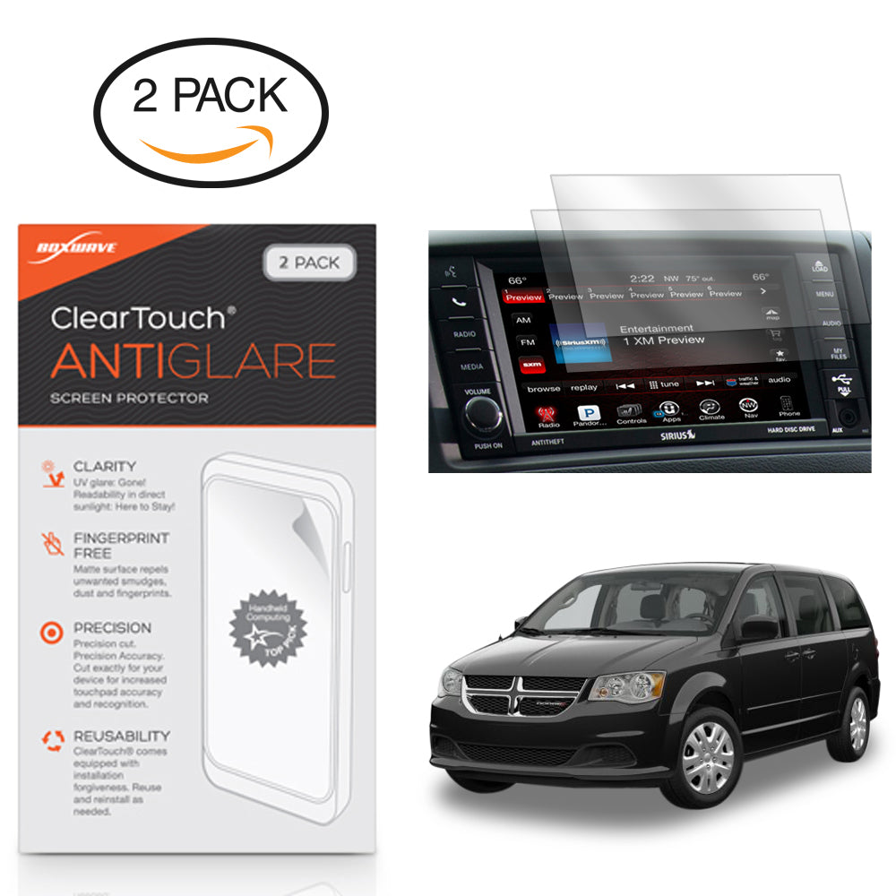 ClearTouch Anti-Glare (2-Pack) - Dodge 2016 Grand Caravan (6.5 in) Screen Protector