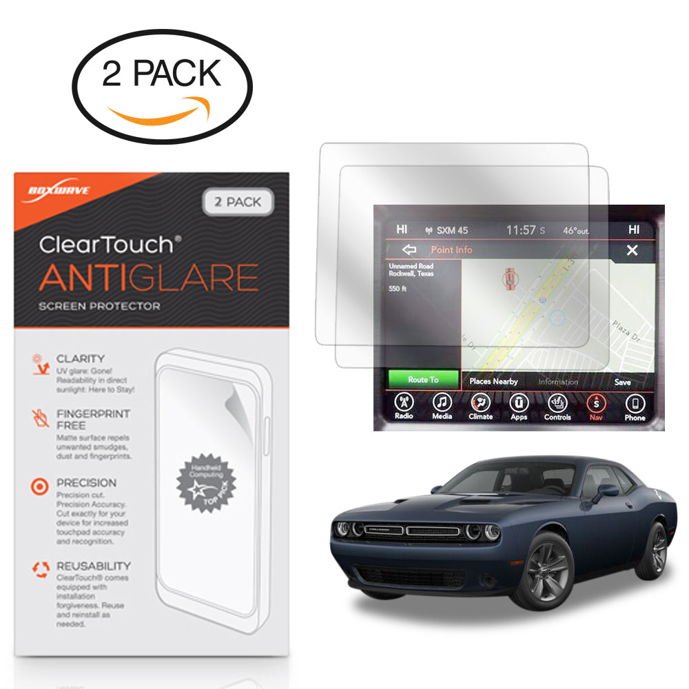 ClearTouch Anti-Glare (2-Pack) - Dodge 2017 Challenger (8.4 in) Screen Protector